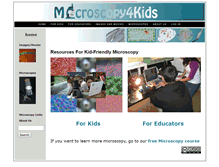 Tablet Screenshot of microscopy4kids.org